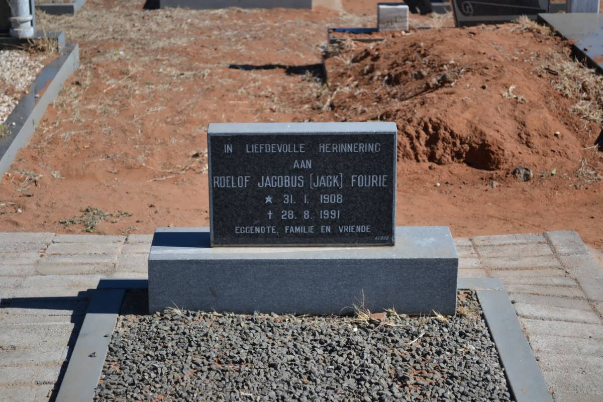 FOURIE Roelof Jacobus 1908-1991