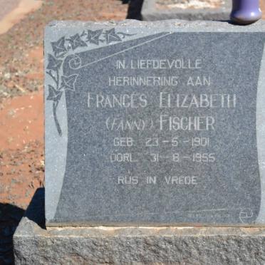 FISCHER Frances Elizabeth 1901-1955