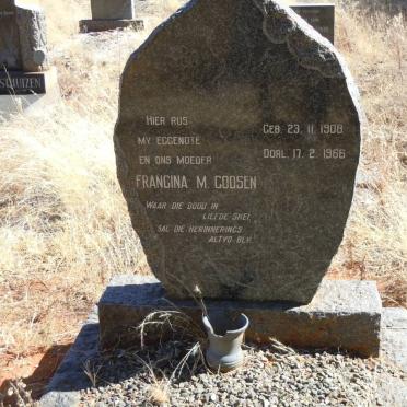 GOOSEN Francina M. 1908-1966