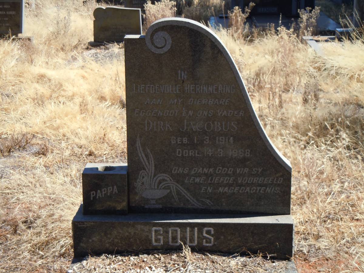 GOUS Dirk Jacobus 1914-1968