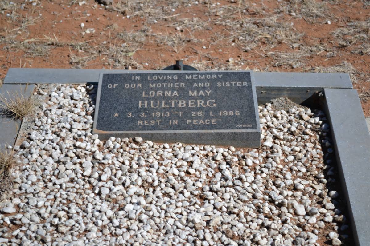 HULTBERG Lorna May 1913-1986