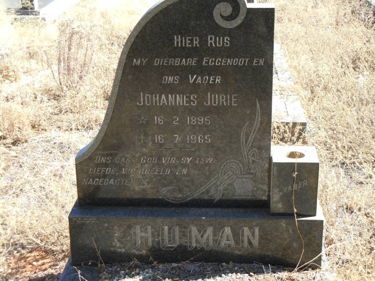 HUMAN Johannes Jurie 1895-1965