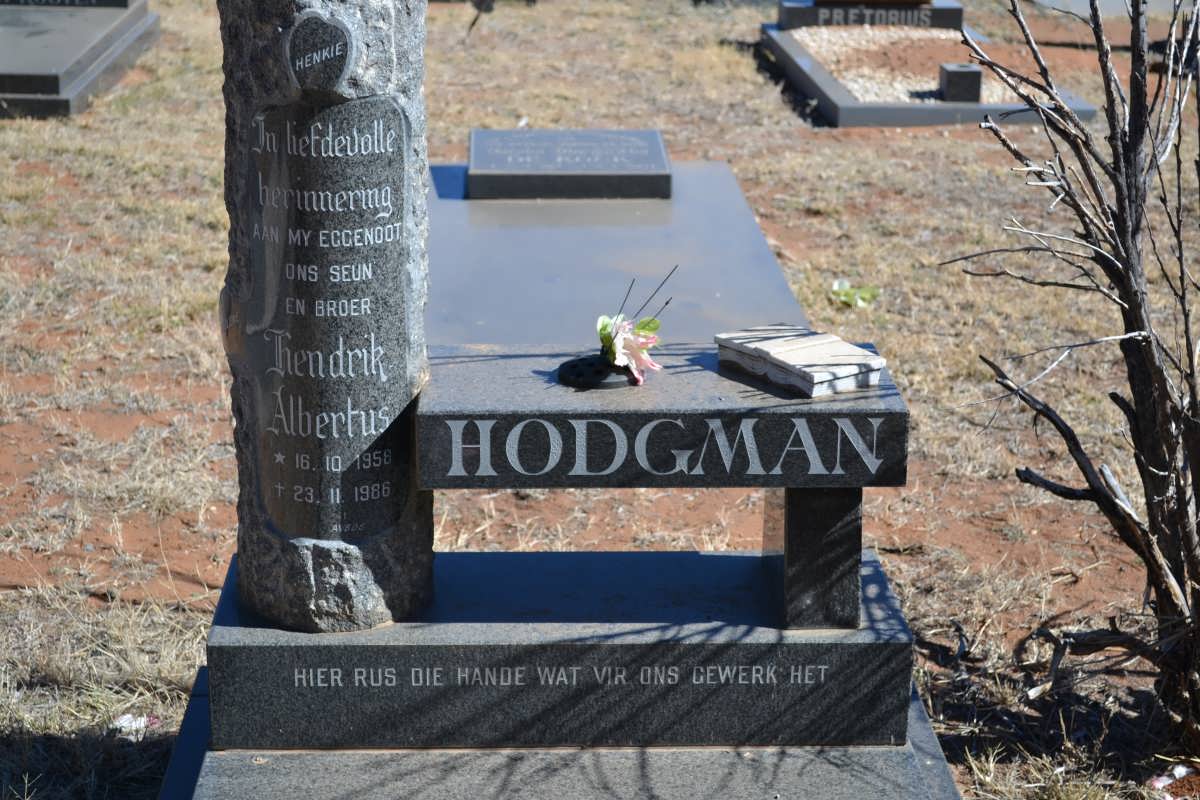 HODGMAN Hendrik Albertus 1958-1986