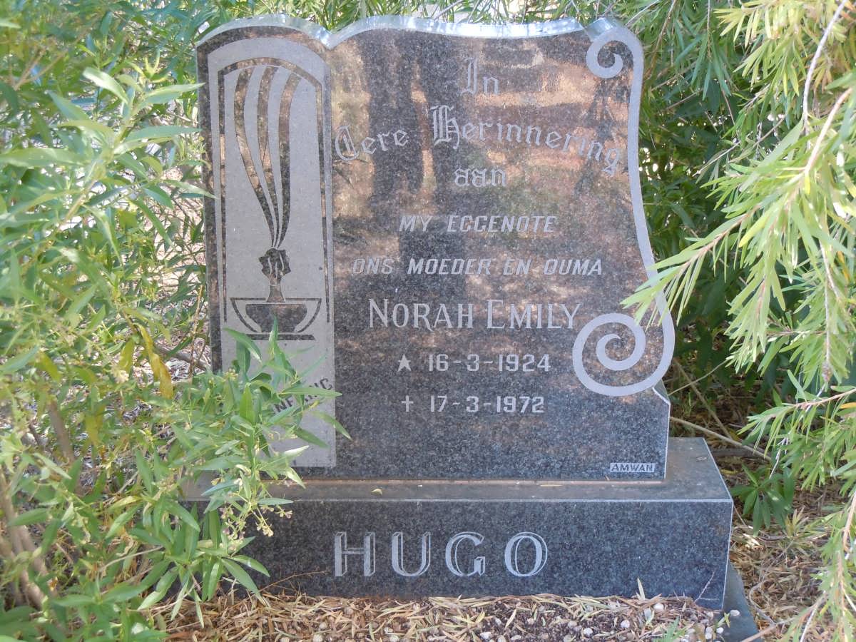 HUGO Norah Emily 1924-1972