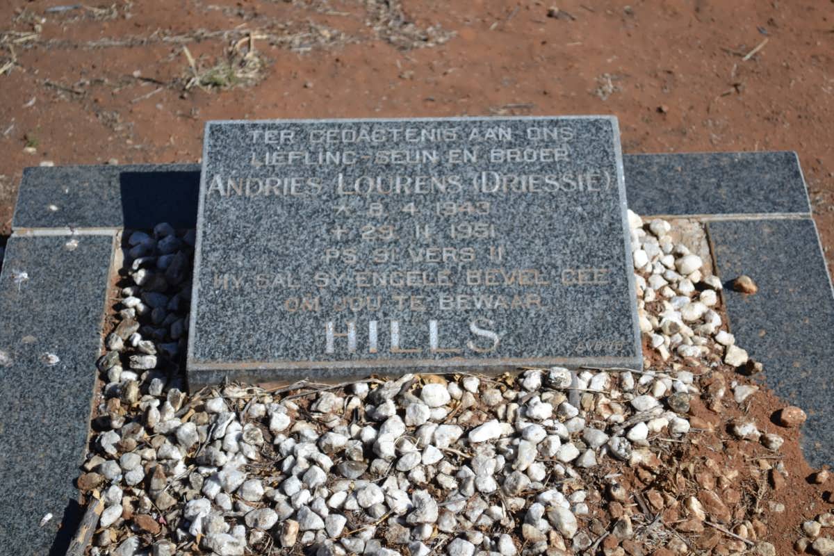 HILLS Andries Lourens 1943-1951