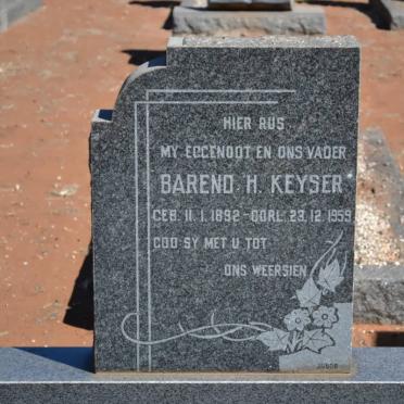 KEYSER Barend H. 1892-1959