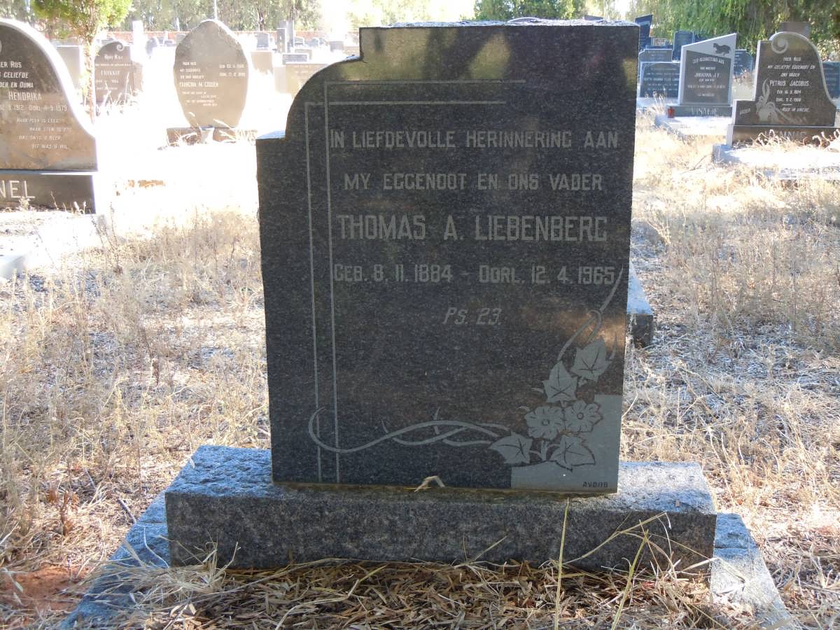 LIEBENBERG Thomas A. 1884-1965