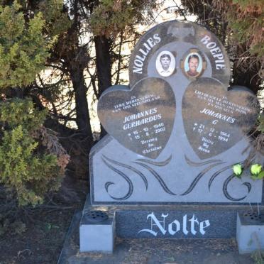 NOLTE Johannes Gerhardus 1940-2002 :: NOLTE Johannes G. 1964-1994