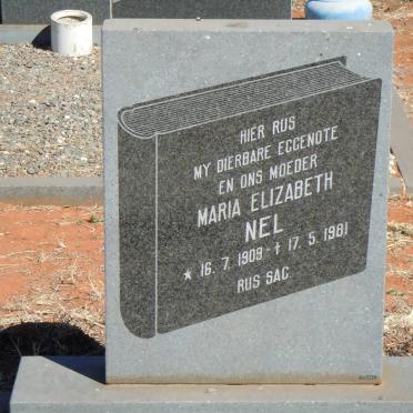 NEL Maria Elizabeth 1909-1981