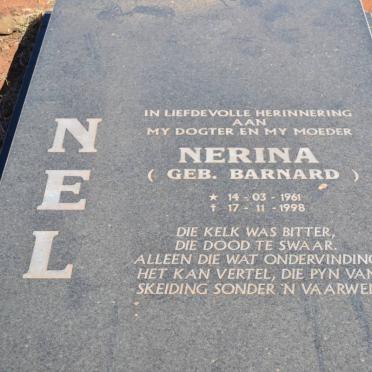 NEL Nerina nee BARNARD 1961-1998