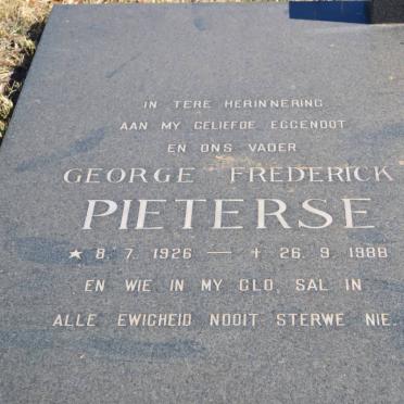 PIETERSE George Frederick 1926-1988