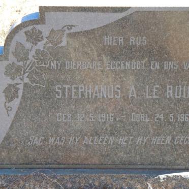 ROUX Stephanus A., le 1916-1967