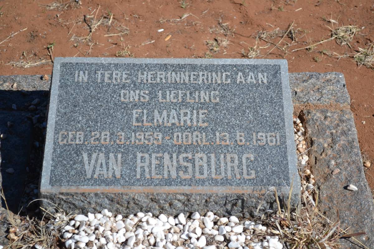 RENSBURG Elmarie, van 1959-1961