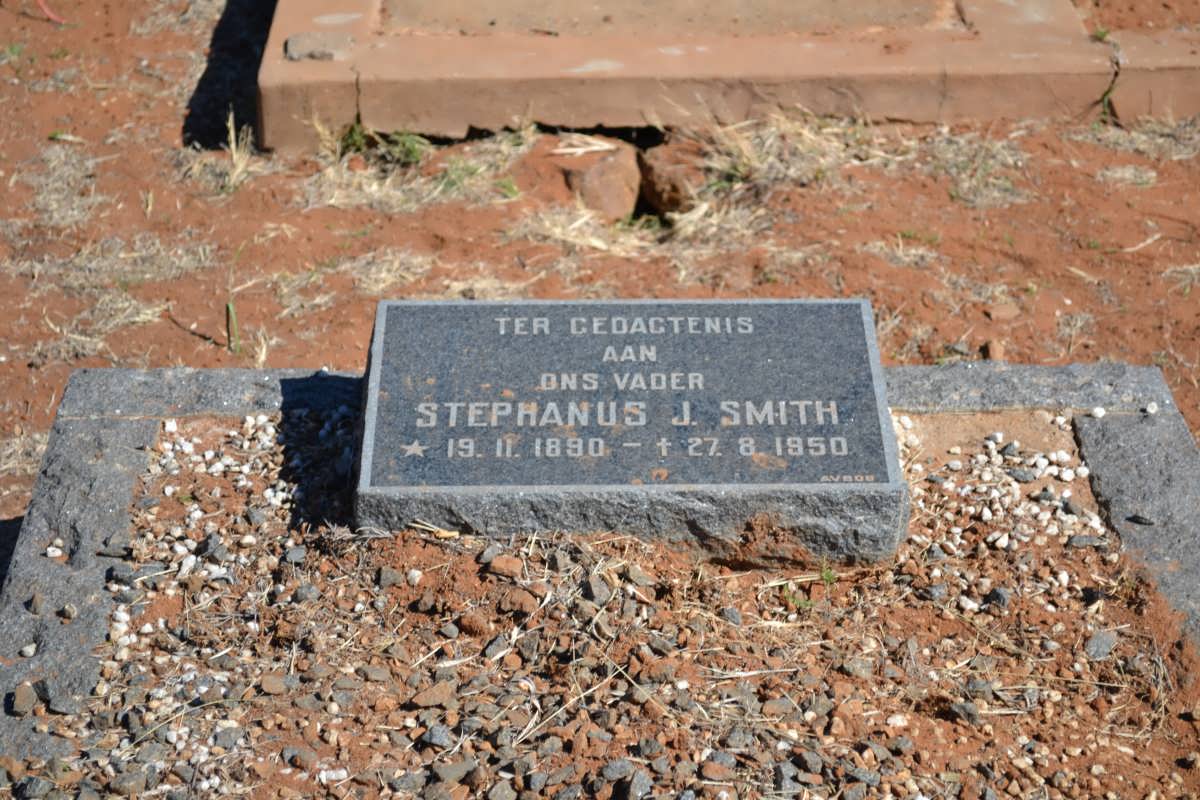 SMITH Stephanus J. 1890-1950