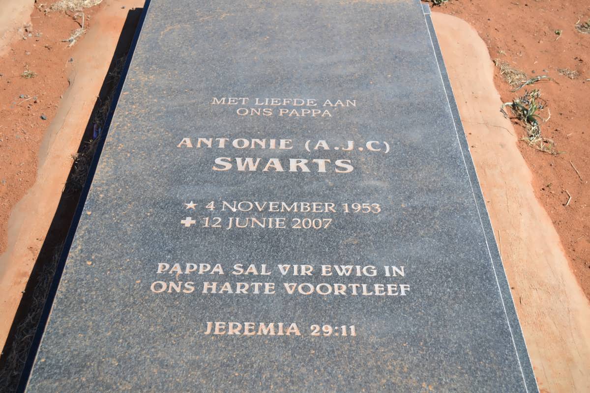 SWARTS  A.J.C. 1953-2007