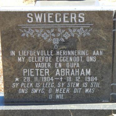 SWIEGERS Pieter Abraham 1904-1984