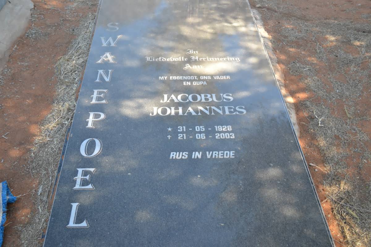 SWANEPOEL Jacobus Johannes 1928-2003