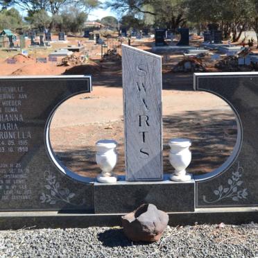 SWARTS Antonie Johannes Christoffel 1917-1998 &amp; Johanna Maria Petronella 1915-1998