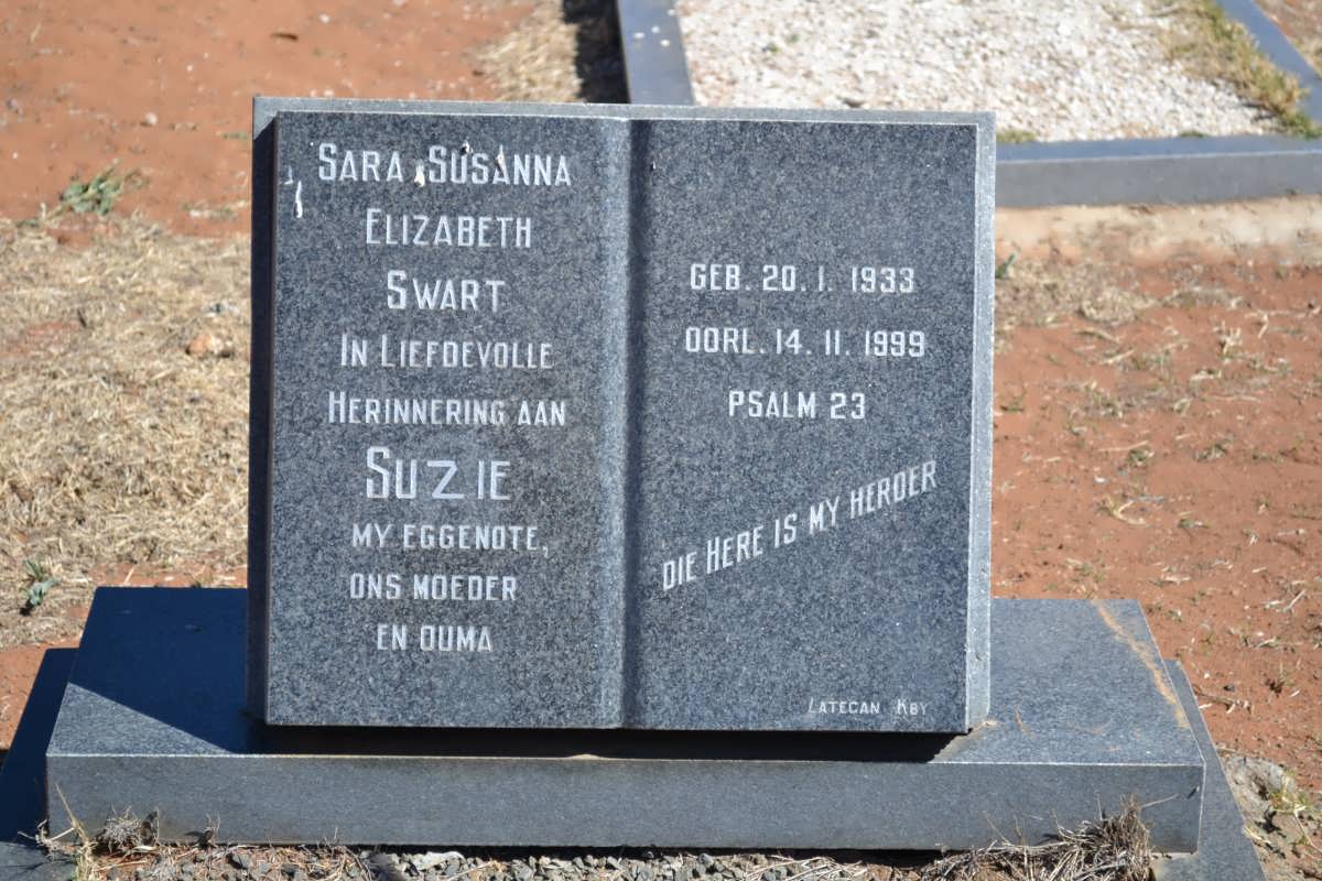SWART Sara Susanna Elizabeth 1933-1999