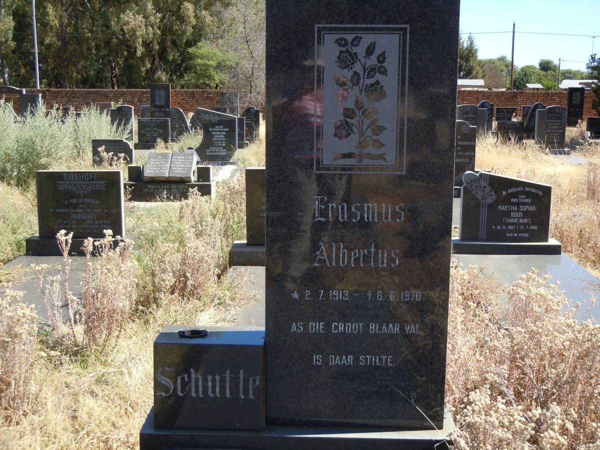 SCHUTTE Erasmus Albertus 1913-1970