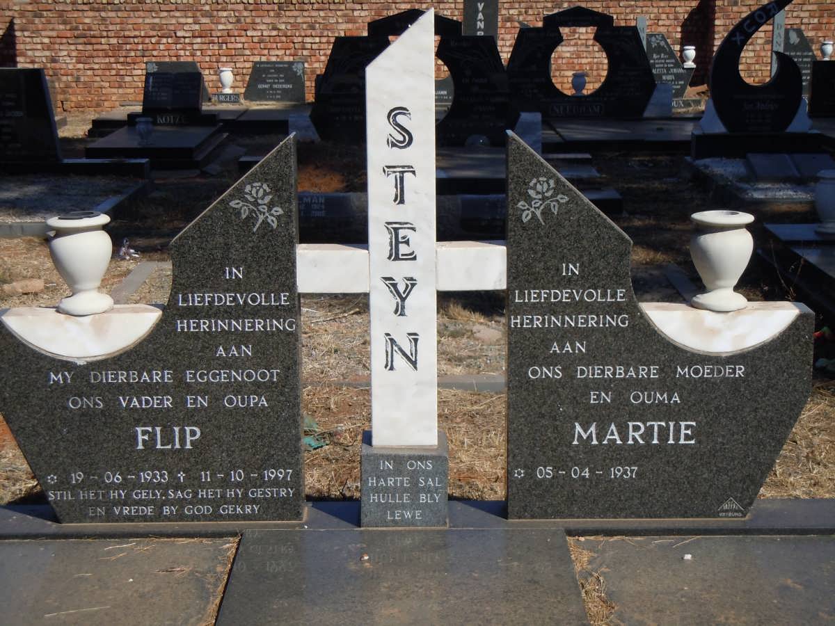 STEYN Flip 1933-1997 &amp; Martie 1937-