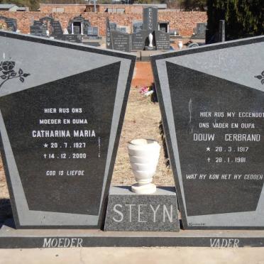 STEYN Douw Gerbrand 1917-1981 &amp; Catharina Maria 1927-2000