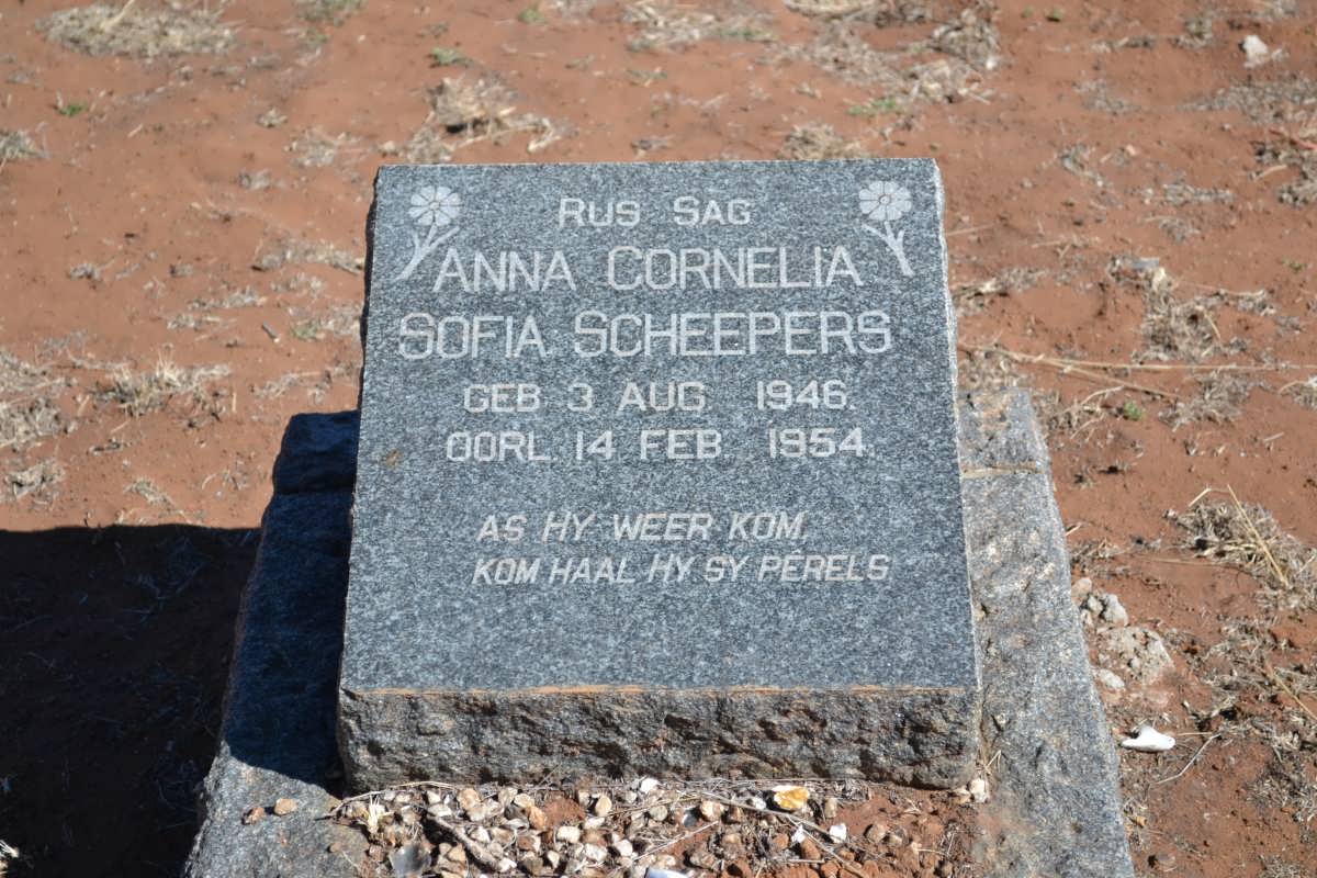 SCHEEPERS Anna Cornelia Sofia 1946-1954