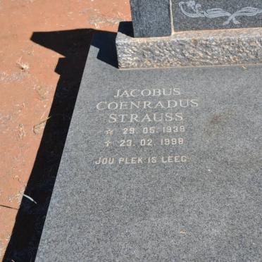 STRAUSS Willem P. 1903-1964 :: STRAUSS Jacobus Coenradus 1939-1998