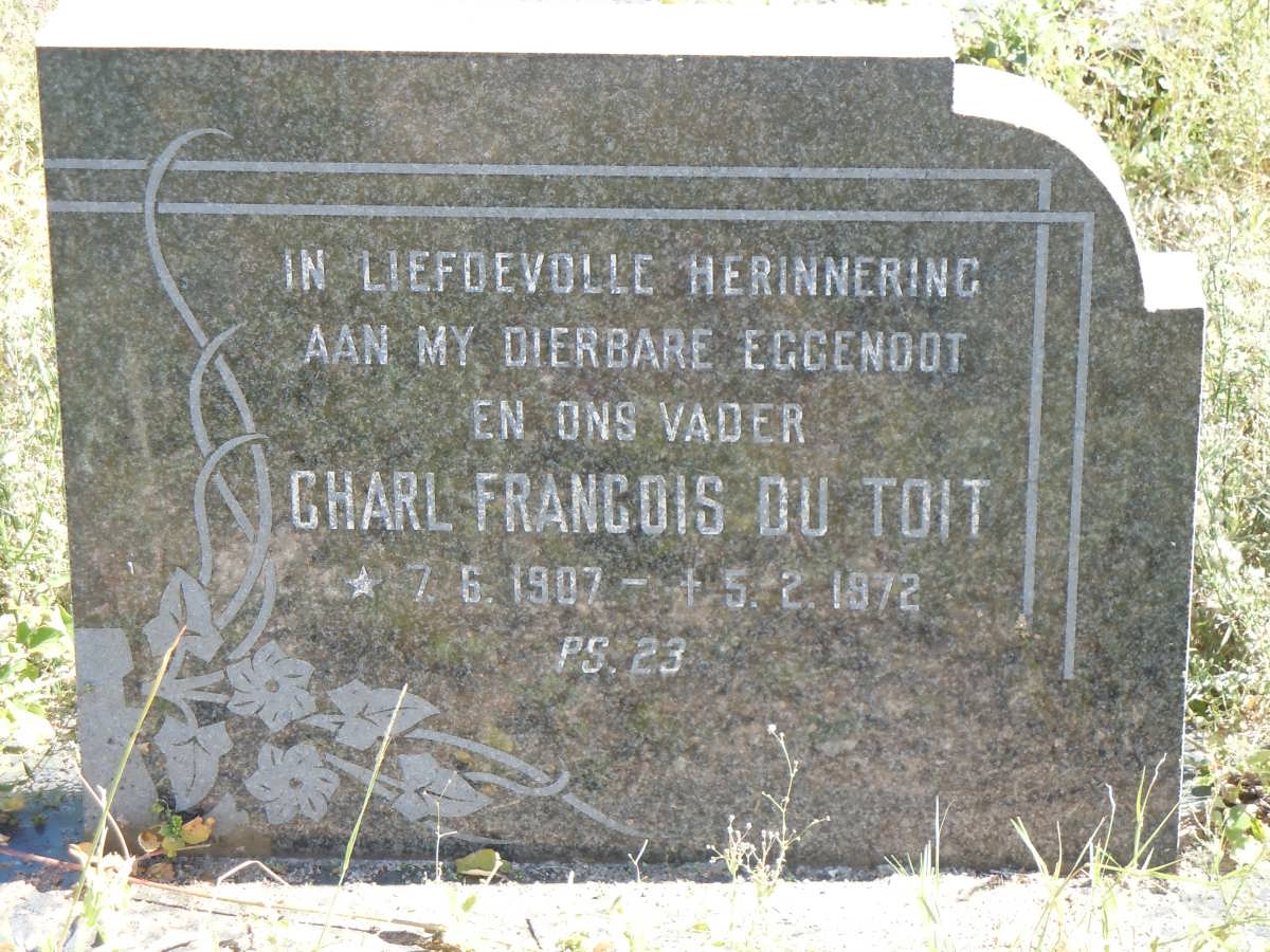 TOIT Charl Francois, du 1907-1972