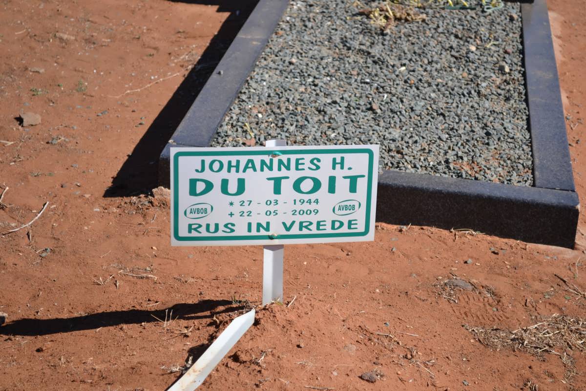 TOIT Johannes H.,du 1944-2009