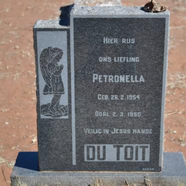TOIT Petronella, du 1954-1955