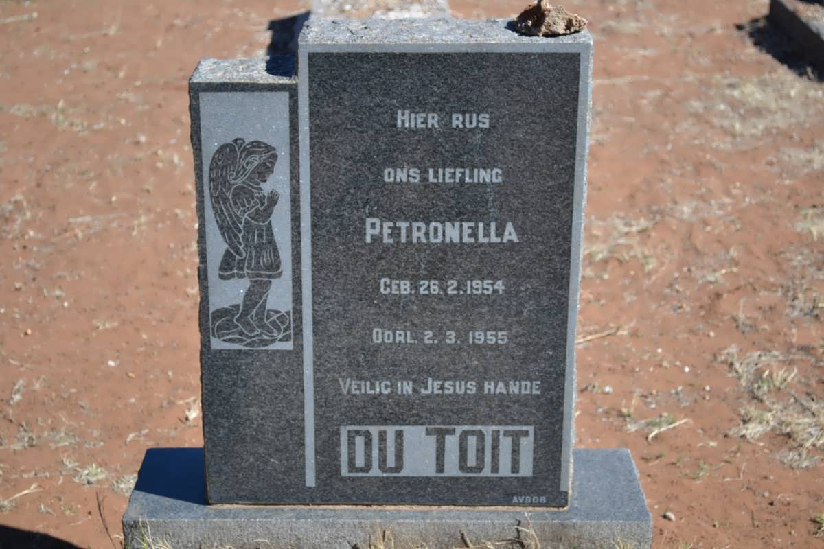 TOIT Petronella, du 1954-1955