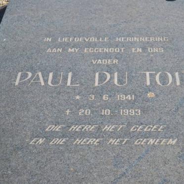 TOIT Paul, du 1941-1993