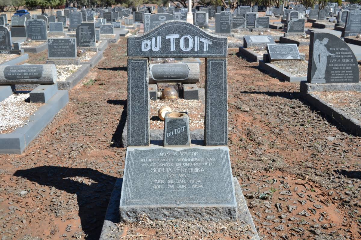 TOIT Sophia Fredrika, du nee NEL 1904-1954