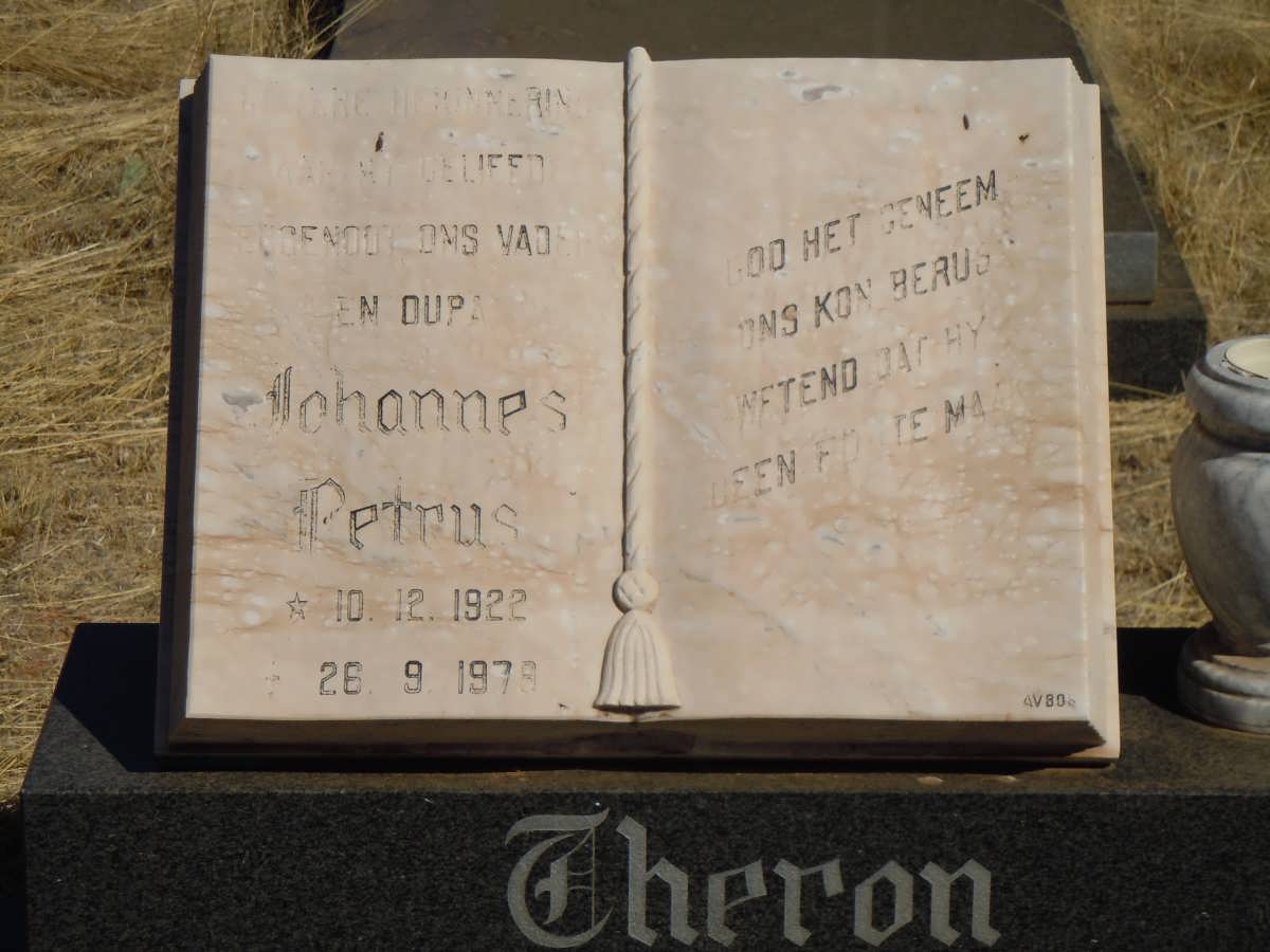 THERON Johannes Petrus 1922-1978