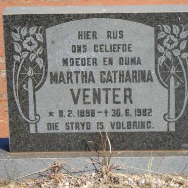 VENTER Martha Catharina 1898-1982