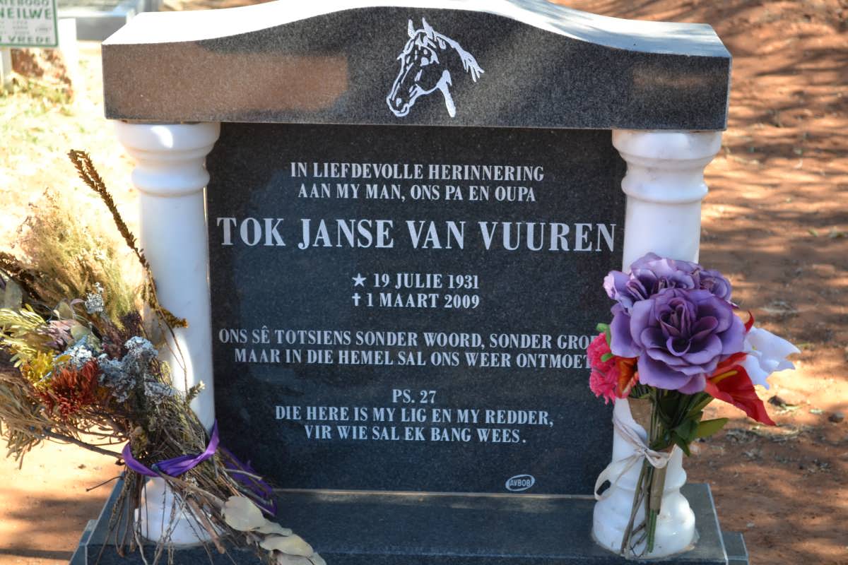 VUUREN Tok, Janse van 1931-2009