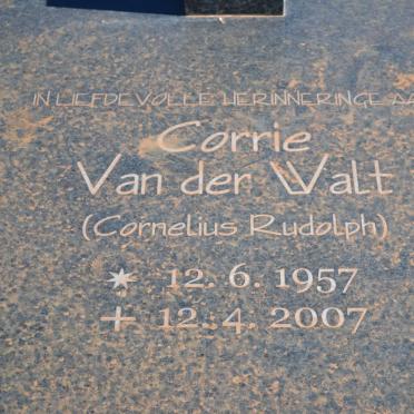 WALT Cornelius Rudolph, van der 1957-2007