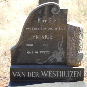 WESTHUIZEN, Frikkie, van der 1948-1966