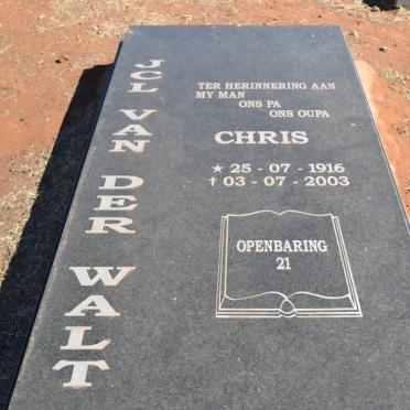 WALT J.C.L., van der 1916-2003