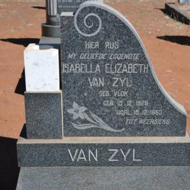 ZYL Isabella Elizabeth, van nee VLOK 1928-1963