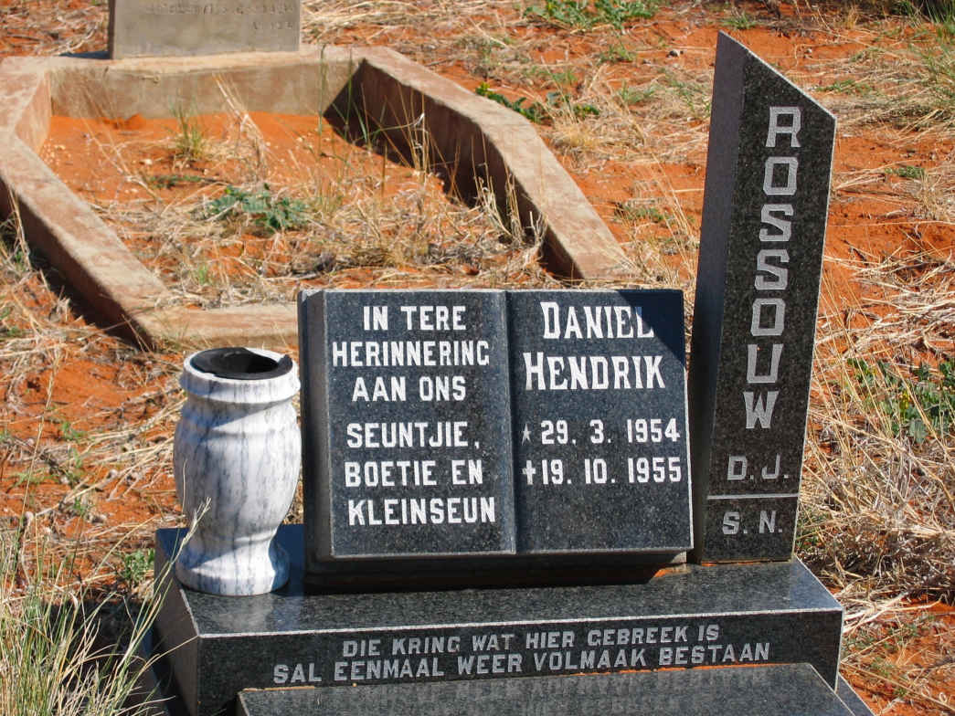 ROSSOUW Daniel Hendrik 1954-1955