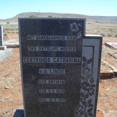 LINDE Gertruida Catharina, v.d. nee SNYMAN 1878-1912