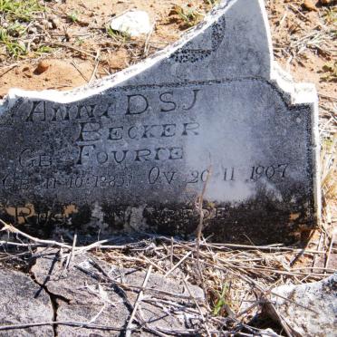 BECKER Anna D.S.J. nee FOURIE 1885-1907