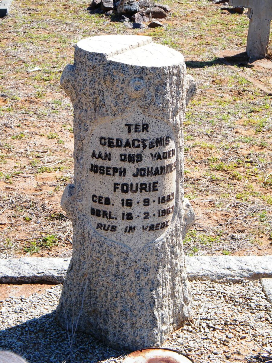 FOURIE Joseph Johannes 1883-1963