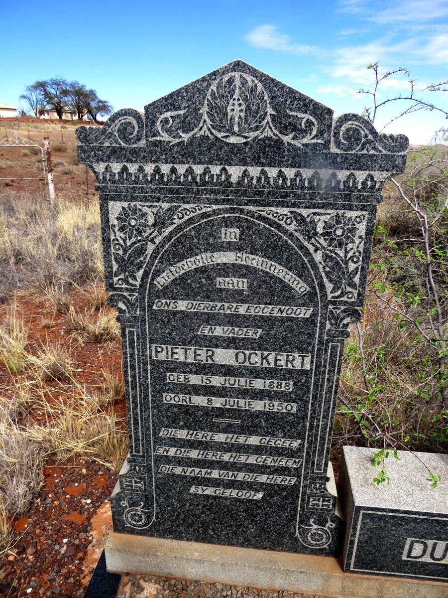 DUVENHAGE Pieter Ockert 1888-1950