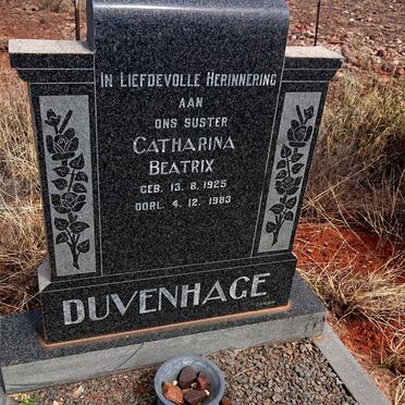 DUVENHAGE Catharina Beatrix 1925-1983
