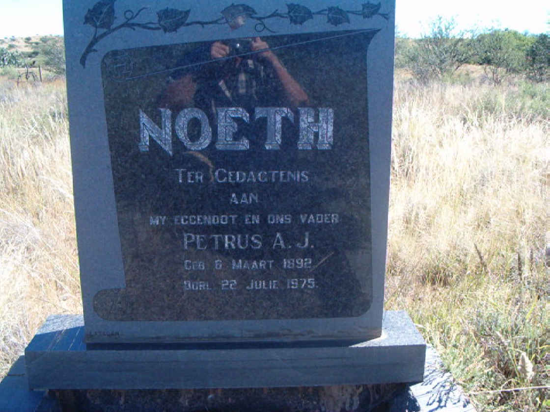 NOETH Petrus A.J. 1892-1975