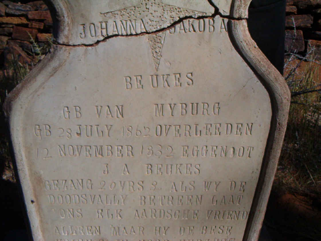 BEUKES Aletta Catrinna Johanna Jakoba nee MYBURGH 1862-1832