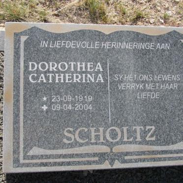SCHOLTZ Dorothea Catherina 1919-2004